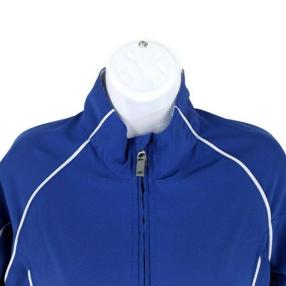 Nordic Track Blue Softshell Long Sleeve Full Zip Jacket Womens Size Medium - Picture 2 of 12